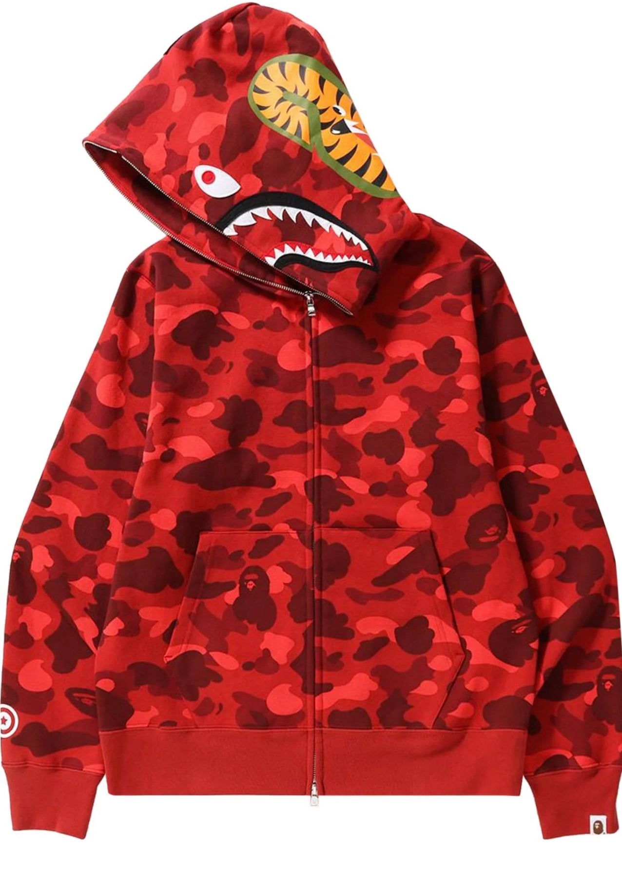 Bape hoodie x red