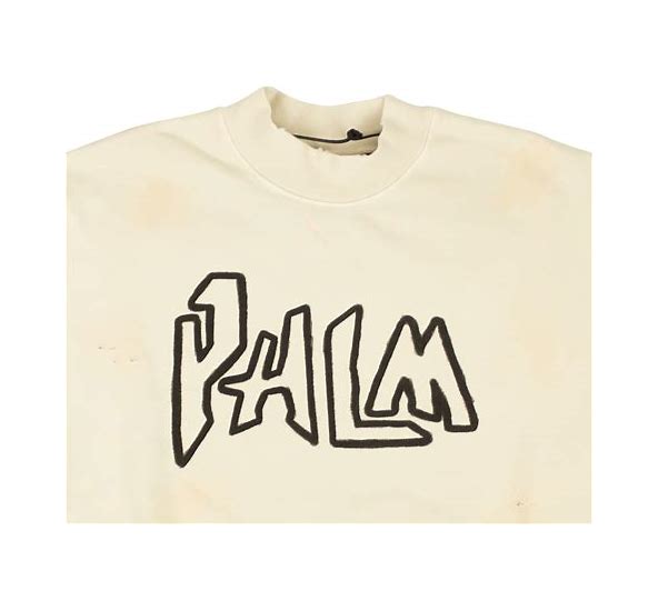 palm angel flame crewneck